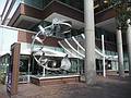 October 2, 2009 - Cambridge, Massachusetts.<br />Sculpture outside Legal Seafoods restaurant.