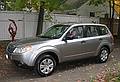 Joyce in her new 2010 Subaru Forester.<br />Oct. 15, 2009 - Merrimac, Massachusetts.