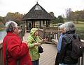 Oct. 30, 2009 - Meadowlark Botanical Gardens, Vienna, Virginia.<br />Marie telling something to Norma, Baiba, and Joyce.