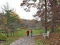 Oct. 30, 2009 - Meadowlark Botanical Gardens, Vienna, Virginia.<br />Norma and Ronnie leading the way.