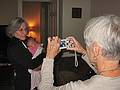 Oct. 30, 2009 - At Krista's and Marc's in Frederick, Maryland.<br />Baiba photographing Joyce with Annaka.