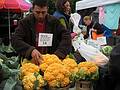 Oct. 31, 2009 - Waverly Farmers' Market, Barclay & E. 32nd Streets, Baltimore, Maryland.<br />We admired the color of the cheddar cauliflower.