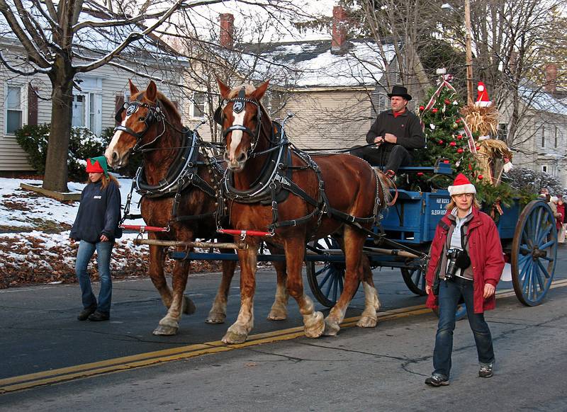 Dec. 6, 2009 - Santa Parade in Merrimac, Massachusetts.