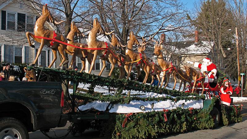 Dec. 6, 2009 - Santa Parade in Merrimac, Massachusetts.