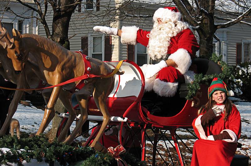 Dec. 6, 2009 - Santa Parade in Merrimac, Massachusetts.