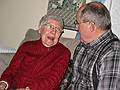 Dec. 13, 2009 - At Ana's in Malden, Massachusetts.<br />An early Columbian 'Nochebuena' feast.<br />Marie and Paul.