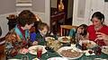 Dec. 23, 2009 - Christmas tree decorating party in Merrimac, Massachusetts.<br />Bonnie, Matthew, Miranda, and Melody.