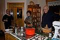 Dec. 23, 2009 - Christmas tree decorating party in Merrimac, Massachusetts.<br />Ray, Bonnie, and John in the kitchen.