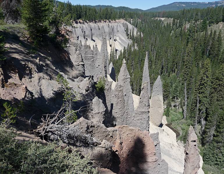 July 27, 2009 - Crater Lake National Park, Oregon.<br />Fossil fumaroles at The Pinnacles.