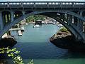 July 28, 2009 - Depoe Bay, Oregon.<br />A sign proclaims this to be the world's smallest harbor.