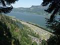 July 29, 2009 - Multnomah Falls, Oregon.<br />Columbia River from atop the falls.