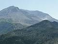 July 29, 2009 - East approach (NFD 99 Rd) to Mount Saint Helens, Washington.<br />Steam is rising from the caldera.