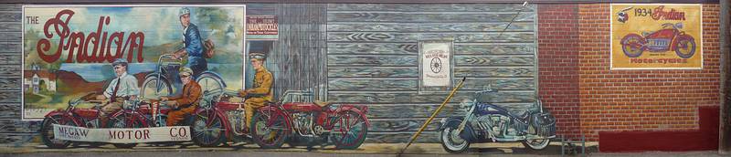 July 30, 2009 - Vernon, British Columbia, Canada.<br />A mural on building on 29th Street and 30th Avenue.