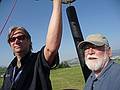 August 1, 2009 - Ballooning in Kelowna, British Columbia, Canada.<br />John, the pilot, and Egils.