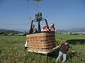 August 1, 2009 - Ballooning in Kelowna, British Columbia, Canada.<br />Well, almost. One final drag and push to get it closer to the path.