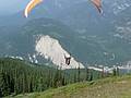August 2, 2009 - Atop Mount Seven near Golden, British Columbia, Canada.<br />Melody after a perfect takeoff.