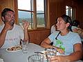 August 2, 2009 - Back at the Golden Eco-Adventure Ranch, Nicholson, British Columbia, Canada.<br />Sati and Melody at the celebration dinner.