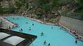 August 4, 2009 - Radium Hot Springs, Kootenay National Park, British Columbia, Canada.<br />Melody, Sati, Joyce, and I relaxed for about an hour in the hot pool (103 F).