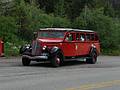 August 7, 2009 - Glacier National Park, Montana.<br />Historic Red Jammer.