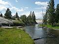 August 8, 2009 - Yellowstone National Park, Wyoming.<br />Firehole River in the Old Faithful area.