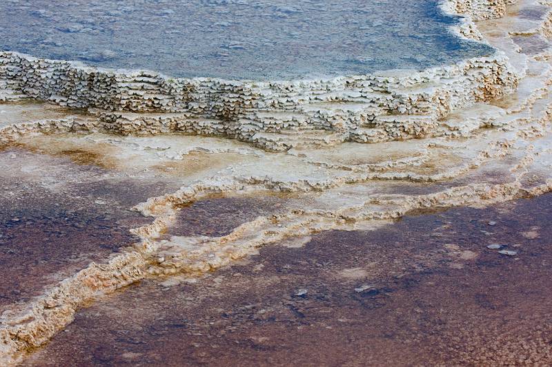 August 9, 2009 - Yellowstone National Park, Wyoming.<br />Mammoth Hot Springs Terraces area.