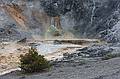 August 9, 2009 - Yellowstone National Park, Wyoming.<br />Mammoth Hot Springs Terraces area.