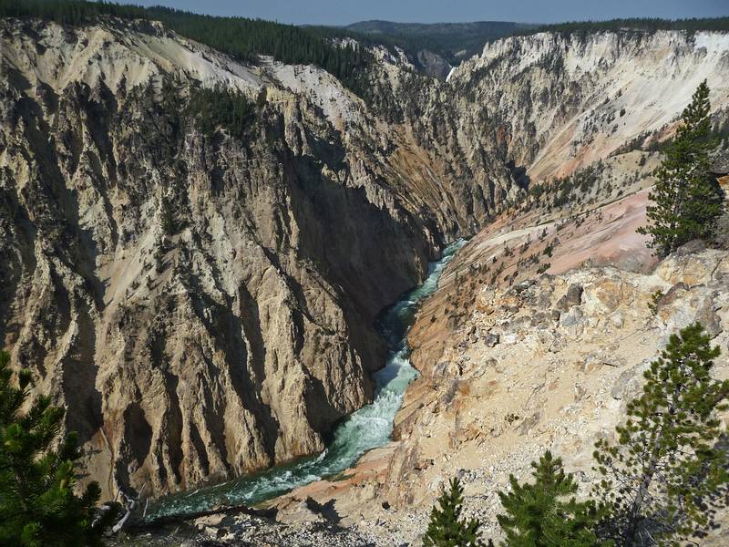 August 10, 2009 - Yellowstone National Park, Wyoming.<br />Yellowstone River from Inspiration Point.