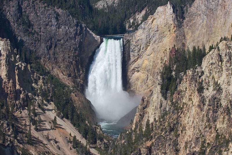August 10, 2009 - Yellowstone National Park, Wyoming.<br />At Artists Point: Lower Falls of the Yellowstone River.