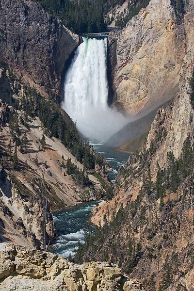August 10, 2009 - Yellowstone National Park, Wyoming.<br />At Artists Point, Yellowstone River with Lower Falls.