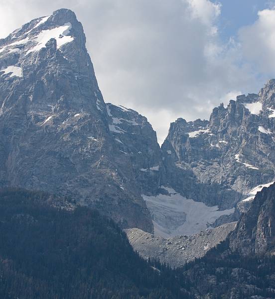 August 10, 2009 - Grand Teton National Park, Wyoming.<br />A glacier?