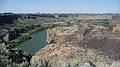 August 11, 2009 - Twin Falls, Idaho.<br />The Snake River canyon through town (from US-93, north of the bridge).