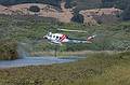 August 14, 2009 - Fighting a forest fire off CA-1 near Davenport, California.