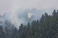 August 14, 2009 - Fighting a forest fire off CA-1 near Davenport, California.