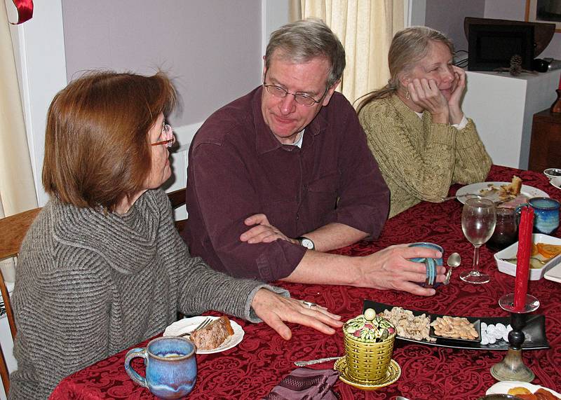 Jan. 3, 2010 - Merrimac, Massachusetts.<br />Neighbors over for brunch.<br />Hanna, Lance, and Cindia.