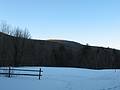 Jan. 9, 2010 - Pleasant Valley Wildlife Sanctuary, Lenox, Massachusetts.<br />View from bottom back up to Lenox  Mountain.