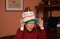 Jan. 17, 2010 - At Paul and Norma's in Tewksbury, Massachusetts.<br />Celebrating Marie's and Joyce's birthdays.<br />Marie in the birthday hat.