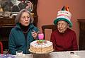 Jan. 17, 2010 - At Paul and Norma's in Tewksbury, Massachusetts.<br />Celebrating Marie's and Joyce's birthdays.<br />The birthday girls Joyce and Marie with a birthday candle that Norma brought back from China.