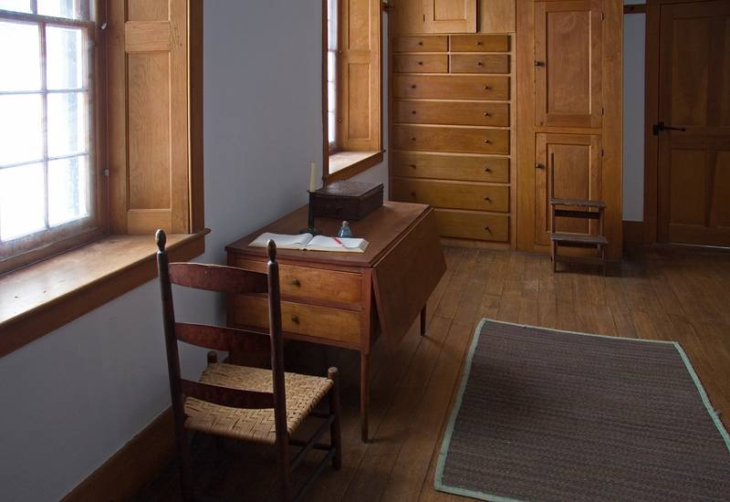 Jan. 10, 2010 - Hancock Shaker Village, Hancock, Massachusetts.<br />A corner of a room in the Brick Dwelling.