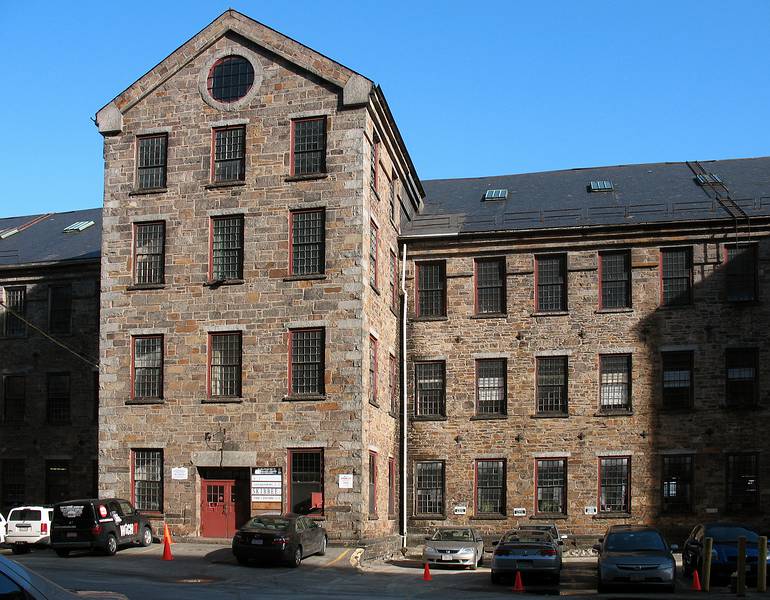 Feb. 11, 2010 - Lawrence, Massachusetts.<br />Building near Canal and Union Streets.<br />photographed from rear entrance to Wichit sandwich shop.