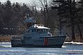 Feb. 12, 2010 - Deer Island, Amesbury, Massachusetts.<br />The Coast Guard going upstream.