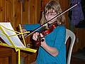 Feb. 13, 2010 - At Bill and Carol's log cabin in Campton, New Hamshire.<br />Aili.