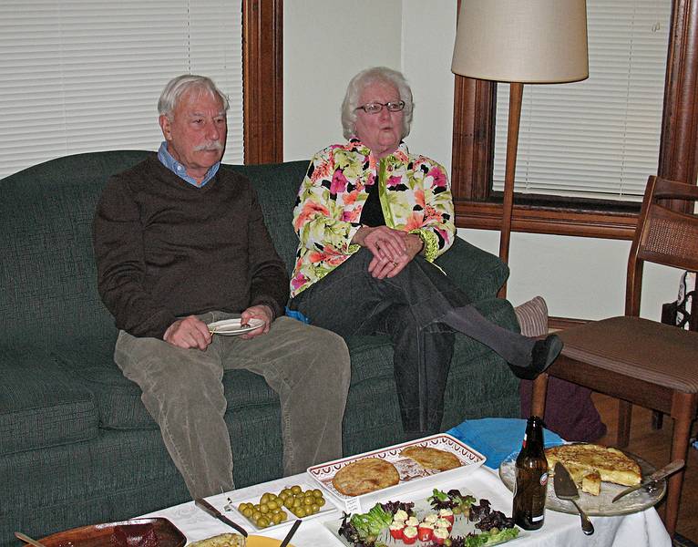 Peter and Claire.<br />March 27, 2010 - Earth Hour party with a Spanish theme, Merrimac, Massachusetts.