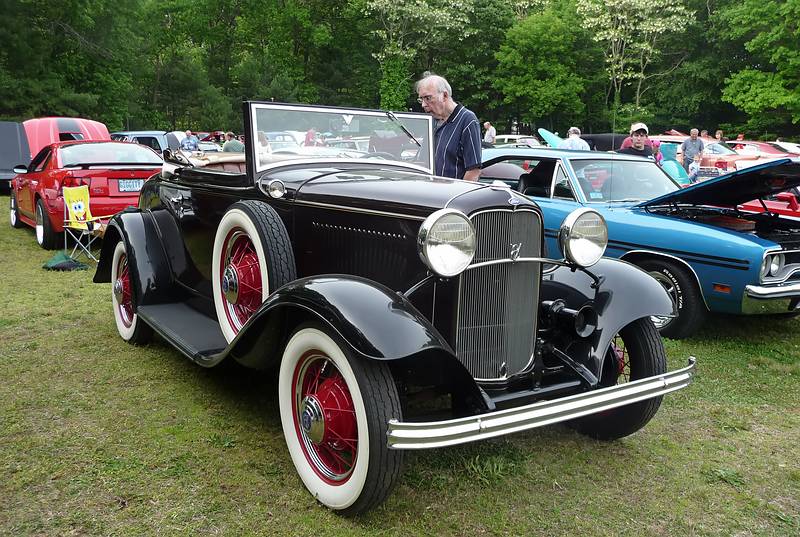 1932 Ford Model B.<br />Saturday antique auto show at Skips.<br />May 22, 2010 - Merrimac, Massachusetts.