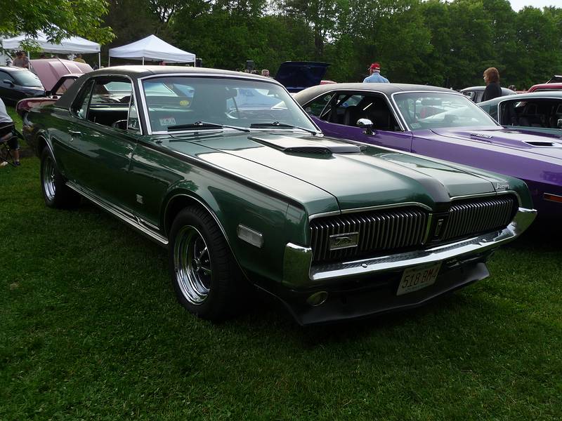 1968 Mercury Cougar.<br />Saturday antique auto show at Skips.<br />May 22, 2010 - Merrimac, Massachusetts.
