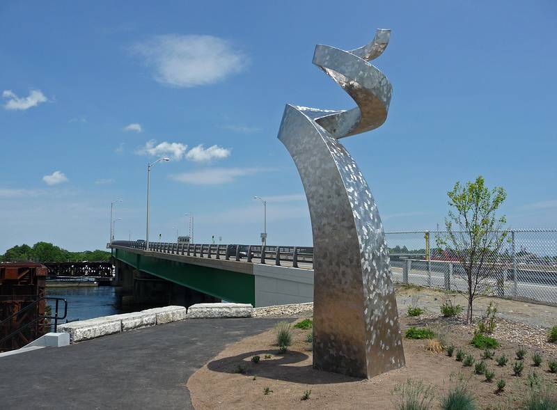 A walk along the newly opened Clipper City Rail Trail.<br />May 29, 2010 - Newburyport, Massachusetts.