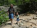 May 30, 2010 - Purgatory Chasm, Sutton, Massachusetts.<br />Carl and Matthew on trail to lower end of the chasm.