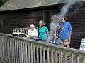 May 30, 2010 - At Carl and Holly's in Mendon, Massachusetts.<br />An early celebration of Carl's and my birthdays.<br />Carl grilling up a meal for us.