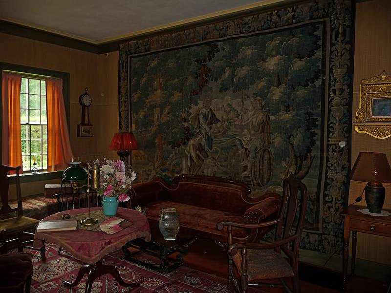 Living room.<br />Saint-Gaudens' home, 'Aspet'.<br />June 1, 2010 - Augustus Saint-Gaudens National Historic Park, Cornish, New Hampshire.