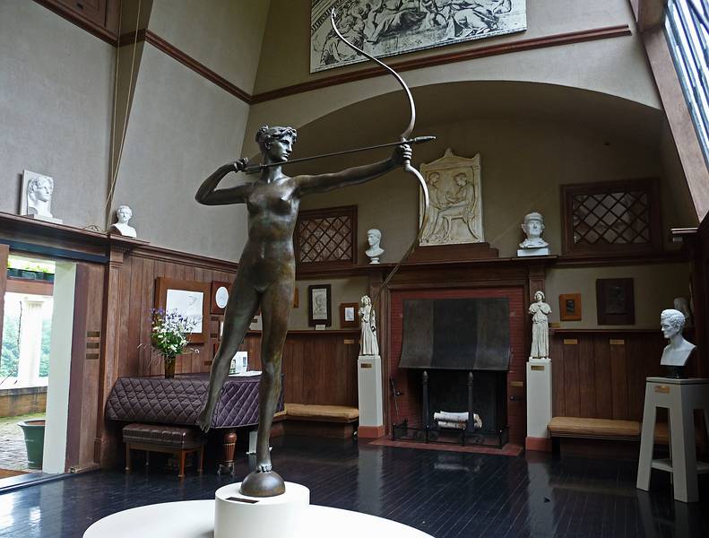 Diane Half Size in The Little Studio.<br />Thirteen foot original is atop Madison Square Garden in New York City.<br />June 1, 2010 - Augustus Saint-Gaudens National Historic Park, Cornish, New Hampshire.