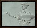 Bas-relief portrait of William Merritt Chase, 1888.<br />June 1, 2010 - Augustus Saint-Gaudens National Historic Park, Cornish, New Hampshire.